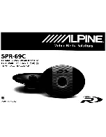 Предварительный просмотр 2 страницы Alpine SPR-69C - Hi-End - Coaxial Speaker Set Installation Manual