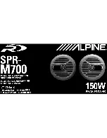 Preview for 2 page of Alpine SPR-M70 Installation Manual