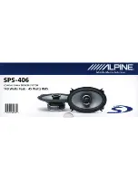 Предварительный просмотр 3 страницы Alpine SPS-406 - Type-S Car Speaker Installation Manual