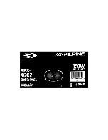 Предварительный просмотр 5 страницы Alpine SPS-46C2 User Manual