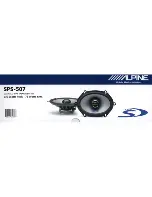 Предварительный просмотр 3 страницы Alpine sps-507 - Type-S Car Speaker User Manual