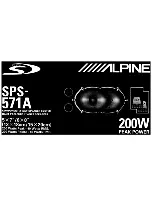 Preview for 4 page of Alpine SPS-571A - Type-S Car Speaker Installation Instructions