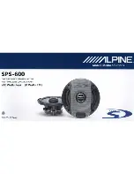 Preview for 2 page of Alpine SPS-600 Installation Manual