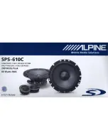 Alpine SPS-610C Installation Manual preview