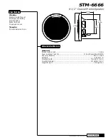 Preview for 1 page of Alpine STM-6666 Specifications