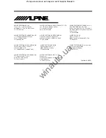 Предварительный просмотр 13 страницы Alpine SWE-1244E User Manual