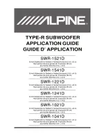 Alpine SWR-1521D Application Manual preview