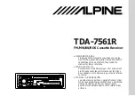 Alpine TDA-7561R Owner'S Manual preview