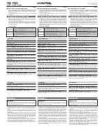 Предварительный просмотр 1 страницы Alpine TDA-7563 Manual For Installation And Connections