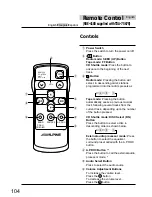 Предварительный просмотр 104 страницы Alpine TDA-7565R Owner'S Manual