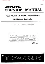 Alpine TDA-7638R Service Manual предпросмотр