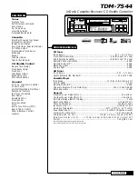 Alpine TDM-7544 Specifications предпросмотр