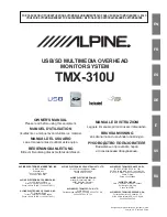 Предварительный просмотр 1 страницы Alpine TMX-310U Owner'S Manual