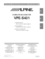 Alpine VPE-S431 Owner'S Manual preview