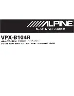 Preview for 27 page of Alpine VPX-B104R Owner'S Manual