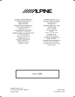 Preview for 172 page of Alpine X901D Quick Reference Manual