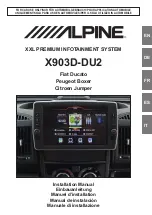 Alpine X903D-DU2 Installation Manual preview