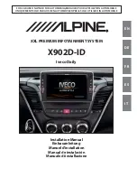 Alpine XXL Premium X902D-ID Installation Manual предпросмотр