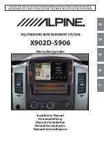 Предварительный просмотр 1 страницы Alpine XXL Premium X902D-S906 Installation Manual