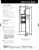 Preview for 1 page of alpro EB1001 Instructions