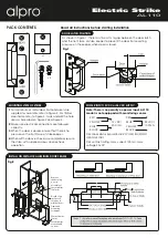 alpro Electric Strike AL112BS Quick Start Manual предпросмотр