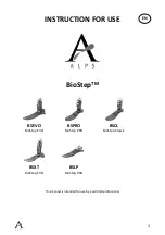 Preview for 1 page of Alps Electric BioStep Instructions For Use Manual