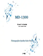 Alps Electric MD-1300 User Manual preview