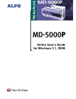 Alps Electric MD-5000P User Manual предпросмотр