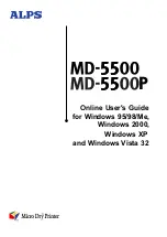 Alps Electric MD-5500 User Manual preview