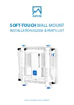 Предварительный просмотр 1 страницы AlpsAV Soft-Touch Wall Mount Installation Manual & Parts List