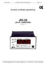 alre JDI-22 Manual For Connection And Operation предпросмотр