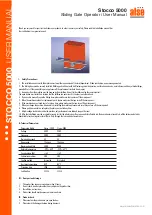 ALSE Stocco 5000 User Manual preview