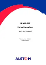 Preview for 1 page of Alstom GEM80-500 Series Technical Manual