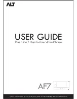 Preview for 1 page of ALT AF7 User Manual