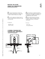 Preview for 4 page of ALT ANTIPASTO 10776 Installation & Care Manual