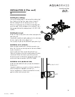 Preview for 8 page of ALT Aquabrass ThermOne 61234 Installation Manual