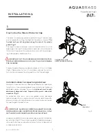 Preview for 5 page of ALT AquaBrass ThermOne 61264 Installation Manual