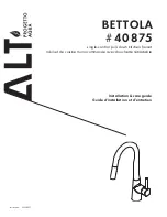 ALT BETTOLA 40875 Installation & Care Manual preview