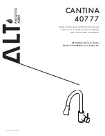 Предварительный просмотр 1 страницы ALT CANTINA 40777 Installation & Care Manual