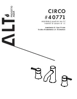 Preview for 1 page of ALT Circo 40771 Installation & Care Manual