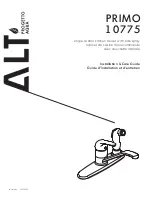 ALT PRIMO 10775 Installation & Care Manual preview