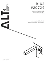 ALT RIGA 20729 Installation & Care Manual preview