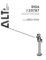 Preview for 1 page of ALT RIGA 20787 Installation & Care Manual