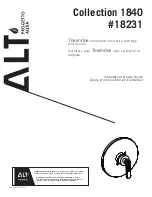 ALT ThermOne 18231 Installation & Care Manual preview