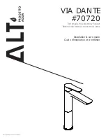 ALT VIA DANTE 70720 Installation & Care Manual preview