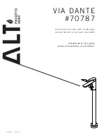 Preview for 1 page of ALT VIA DANTE 70787 Installation & Care Manual