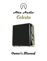 Alta Audio Celesta FRM-2 Owner'S Manual preview