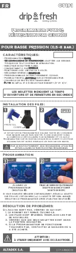 Preview for 4 page of altadex Drip & Fresh C5191 Quick Start Manual