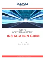 Предварительный просмотр 1 страницы Altai Technologies A8 Installation Manual