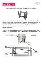 ALTAI A175CR Assembly And Fitting Instructions preview